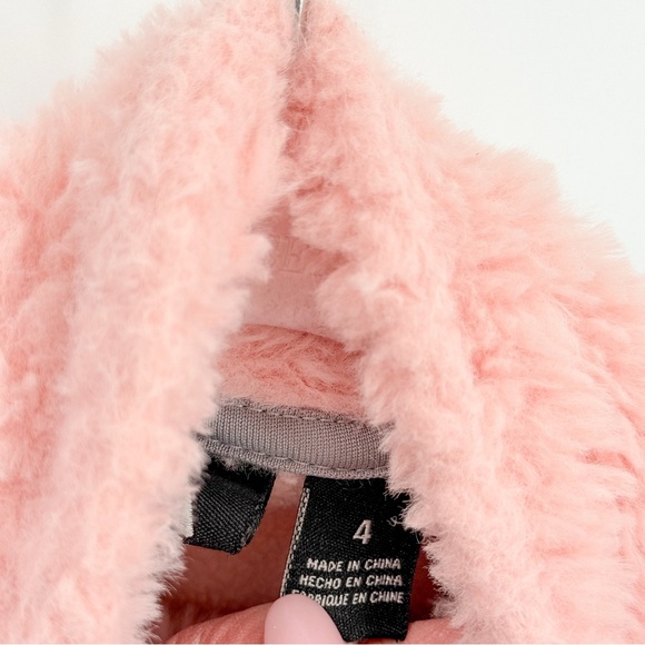 Reebok Pink and Gray Kids Fleece Hoodie - Picture 3 of 6